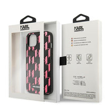 Заредете изображение във визуализатора на галерията – Karl Lagerfeld KLHCP13SMNMP1P iPhone 13 mini 5,4 "hardcase pink / pink Monogram Plaque - TopMag
