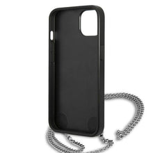 Заредете изображение във визуализатора на галерията – Karl Lagerfeld KLHCP13SPMK iPhone 13 mini 5,4 "hardcase black / black Leather Textured and Chain - TopMag
