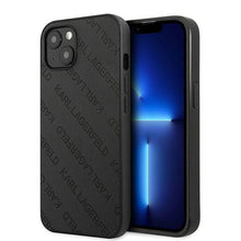 Заредете изображение във визуализатора на галерията – Karl Lagerfeld KLHCP13SPTLK iPhone 13 mini 5,4 &quot;hardcase black / black Perforated Allover - TopMag
