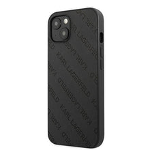 Заредете изображение във визуализатора на галерията – Karl Lagerfeld KLHCP13SPTLK iPhone 13 mini 5,4 &quot;hardcase black / black Perforated Allover - TopMag
