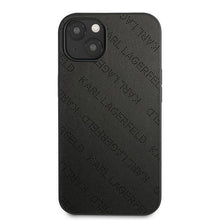 Заредете изображение във визуализатора на галерията – Karl Lagerfeld KLHCP13SPTLK iPhone 13 mini 5,4 &quot;hardcase black / black Perforated Allover - TopMag
