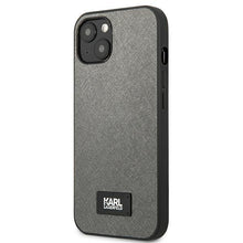 Заредете изображение във визуализатора на галерията – Karl Lagerfeld KLHCP13SSFMP2DG iPhone 13 mini 5,4 "hardcase silver / silver Saffiano Plaque - TopMag
