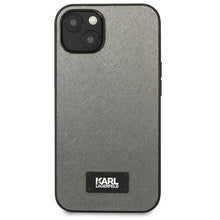 Заредете изображение във визуализатора на галерията – Karl Lagerfeld KLHCP13SSFMP2DG iPhone 13 mini 5,4 "hardcase silver / silver Saffiano Plaque - TopMag
