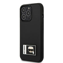 Заредете изображение във визуализатора на галерията – Karl Lagerfeld KLHCP13X3DKPK iPhone 13 Pro Max 6,7" czarny/black hardcase Ikonik Patch - TopMag

