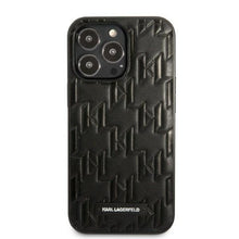 Заредете изображение във визуализатора на галерията – Karl Lagerfeld KLHCP13XMNMP1K iPhone 13 Pro Max 6,7" hardcase czarny/black Monogram Plaque - TopMag
