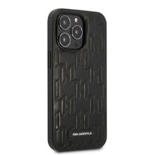 Заредете изображение във визуализатора на галерията – Karl Lagerfeld KLHCP13XMNMP1K iPhone 13 Pro Max 6,7" hardcase czarny/black Monogram Plaque - TopMag
