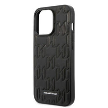 Заредете изображение във визуализатора на галерията – Karl Lagerfeld KLHCP13XMNMP1K iPhone 13 Pro Max 6,7" hardcase czarny/black Monogram Plaque - TopMag

