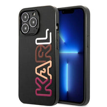 Заредете изображение във визуализатора на галерията – Karl Lagerfeld KLHCP13XPCOBK iPhone 13 Pro Max 6,7" czarny/black hardcase Multipink Brand - TopMag
