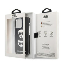 Заредете изображение във визуализатора на галерията – Karl Lagerfeld KLHCP13XTPE2TK iPhone 13 Pro Max 6,7" hardcase czarny/black Karl&amp;Choupette Head - TopMag
