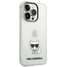 Заредете изображение във визуализатора на галерията – Karl Lagerfeld KLHCP14LCTTR iPhone 14 Pro 6.1 "hardcase clear / transparent Choupette Body - TopMag
