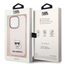 Заредете изображение във визуализатора на галерията – Karl Lagerfeld KLHCP14LCTTRI iPhone 14 Pro 6.1 "hardcase pink / pink Transparent Choupette Body - TopMag
