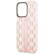 Заредете изображение във визуализатора на галерията – Karl Lagerfeld KLHCP14LHKLSPCP iPhone 14 Pro 6.1 &quot;hardcase pink / pink Mono Vertical Stripe - TopMag
