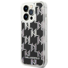 Заредете изображение във визуализатора на галерията – Karl Lagerfeld KLHCP14LLMNMK iPhone 14 Pro 6.1 "hardcase black / black Liquid Glitter Monogram - TopMag
