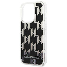 Заредете изображение във визуализатора на галерията – Karl Lagerfeld KLHCP14LLMNMK iPhone 14 Pro 6.1 "hardcase black / black Liquid Glitter Monogram - TopMag
