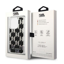 Заредете изображение във визуализатора на галерията – Karl Lagerfeld KLHCP14LLMNMK iPhone 14 Pro 6.1 "hardcase black / black Liquid Glitter Monogram - TopMag
