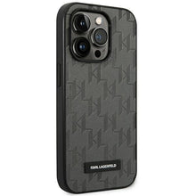 Заредете изображение във визуализатора на галерията – Karl Lagerfeld KLHCP14LSAKLHPG iPhone 14 Pro 6.1 "hardcase gray / gray Saffiano Mono Metal Logo - TopMag
