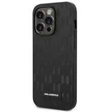 Заредете изображение във визуализатора на галерията – Karl Lagerfeld KLHCP14LSAKLHPK iPhone 14 Pro 6.1 "hardcase black / black Saffiano Mono Metal Logo - TopMag
