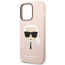 Заредете изображение във визуализатора на галерията – Karl Lagerfeld KLHCP14LSLKHLP iPhone 14 Pro 6.1 "hardcase pink / pink Silicone Karl`s Head - TopMag

