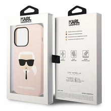 Заредете изображение във визуализатора на галерията – Karl Lagerfeld KLHCP14LSLKHLP iPhone 14 Pro 6.1 "hardcase pink / pink Silicone Karl`s Head - TopMag
