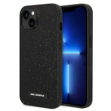 Заредете изображение във визуализатора на галерията – Karl Lagerfeld KLHCP14MG2ELK iPhone 14 Plus 6.7 "hardcase black / black Glitter Plaque Logo - TopMag
