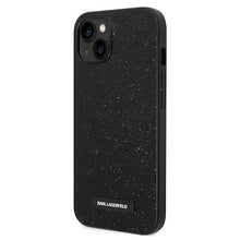 Заредете изображение във визуализатора на галерията – Karl Lagerfeld KLHCP14MG2ELK iPhone 14 Plus 6.7 "hardcase black / black Glitter Plaque Logo - TopMag
