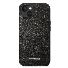 Заредете изображение във визуализатора на галерията – Karl Lagerfeld KLHCP14MG2ELK iPhone 14 Plus 6.7 "hardcase black / black Glitter Plaque Logo - TopMag
