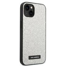 Заредете изображение във визуализатора на галерията – Karl Lagerfeld KLHCP14MG2ELS iPhone 14 Plus 6.7 "hardcase silver / silver Glitter Plaque Logo
