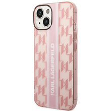 Заредете изображение във визуализатора на галерията – Karl Lagerfeld KLHCP14MHKLSPCP iPhone 14 Plus 6.7 "hardcase pink / pink Mono Vertical Stripe - TopMag
