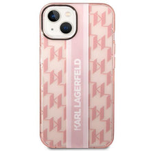 Заредете изображение във визуализатора на галерията – Karl Lagerfeld KLHCP14MHKLSPCP iPhone 14 Plus 6.7 "hardcase pink / pink Mono Vertical Stripe - TopMag
