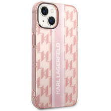 Заредете изображение във визуализатора на галерията – Karl Lagerfeld KLHCP14MHKLSPCP iPhone 14 Plus 6.7 "hardcase pink / pink Mono Vertical Stripe - TopMag

