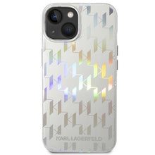 Заредете изображение във визуализатора на галерията – Karl Lagerfeld KLHCP14MLGMMSV3 iPhone 14 Plus 6.7 "hardcase silver / silver Monogram Iridescent - TopMag
