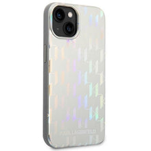 Заредете изображение във визуализатора на галерията – Karl Lagerfeld KLHCP14MLGMMSV3 iPhone 14 Plus 6.7 "hardcase silver / silver Monogram Iridescent - TopMag
