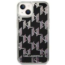Заредете изображение във визуализатора на галерията – Karl Lagerfeld KLHCP14MLMNMK iPhone 14 Plus 6.7 "hardcase black / black Liquid Glitter Monogram - TopMag

