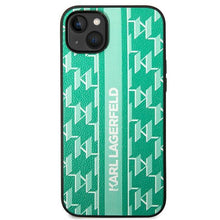 Заредете изображение във визуализатора на галерията – Karl Lagerfeld KLHCP14MPGKLSKN iPhone 14 Plus 6.7 "hardcase green / green Monogram Stripe - TopMag
