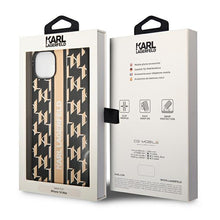 Заредете изображение във визуализатора на галерията – Karl Lagerfeld KLHCP14MPGKLSKW iPhone 14 Plus 6,7 "hardcase brown / brown Monogram Stripe - TopMag
