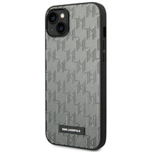 Заредете изображение във визуализатора на галерията – Karl Lagerfeld KLHCP14MSAKLHPG iPhone 14 Plus 6.7 "hardcase gray / gray Saffiano Mono Metal Logo - TopMag
