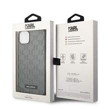 Заредете изображение във визуализатора на галерията – Karl Lagerfeld KLHCP14MSAKLHPG iPhone 14 Plus 6.7 "hardcase gray / gray Saffiano Mono Metal Logo - TopMag
