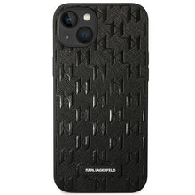 Заредете изображение във визуализатора на галерията – Karl Lagerfeld KLHCP14MSAKLHPK iPhone 14 Plus 6.7 "hardcase black / black Saffiano Mono Metal Logo - TopMag
