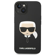 Заредете изображение във визуализатора на галерията – Karl Lagerfeld KLHCP14MSLKHBK iPhone 14 Plus 6.7 "hardcase black / black Silicone Karl`s Head - TopMag
