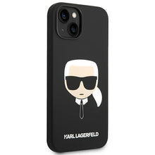 Заредете изображение във визуализатора на галерията – Karl Lagerfeld KLHCP14MSLKHBK iPhone 14 Plus 6.7 "hardcase black / black Silicone Karl`s Head - TopMag
