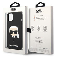 Заредете изображение във визуализатора на галерията – Karl Lagerfeld KLHCP14MSLKHBK iPhone 14 Plus 6.7 "hardcase black / black Silicone Karl`s Head - TopMag
