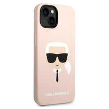 Заредете изображение във визуализатора на галерията – Karl Lagerfeld KLHCP14MSLKHLP iPhone 14 Plus 6.7 "hardcase pink / pink Silicone Karl`s Head - TopMag
