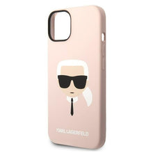 Заредете изображение във визуализатора на галерията – Karl Lagerfeld KLHCP14MSLKHLP iPhone 14 Plus 6.7 "hardcase pink / pink Silicone Karl`s Head - TopMag
