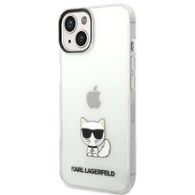 Заредете изображение във визуализатора на галерията – Karl Lagerfeld KLHCP14SCTTR iPhone 14 6,1 "hardcase clear / transparent Choupette Body - TopMag
