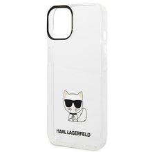 Заредете изображение във визуализатора на галерията – Karl Lagerfeld KLHCP14SCTTR iPhone 14 6,1 "hardcase clear / transparent Choupette Body - TopMag
