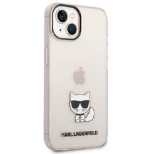 Заредете изображение във визуализатора на галерията – Karl Lagerfeld KLHCP14SCTTRI iPhone 14 6.1 "hardcase pink / pink Transparent Choupette Body - TopMag
