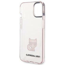 Заредете изображение във визуализатора на галерията – Karl Lagerfeld KLHCP14SCTTRI iPhone 14 6.1 "hardcase pink / pink Transparent Choupette Body - TopMag
