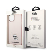 Заредете изображение във визуализатора на галерията – Karl Lagerfeld KLHCP14SCTTRI iPhone 14 6.1 "hardcase pink / pink Transparent Choupette Body - TopMag
