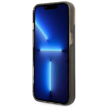 Заредете изображение във визуализатора на галерията – Karl Lagerfeld KLHCP14SLCKVK iPhone 14 6.1 "black / black hardcase Liquid Glitter Elong - TopMag
