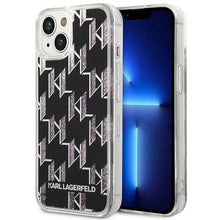 Заредете изображение във визуализатора на галерията – Karl Lagerfeld KLHCP14SLMNMK iPhone 14 6.1 "hardcase black / black Liquid Glitter Monogram - TopMag
